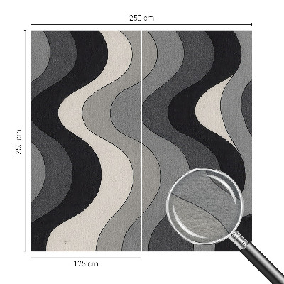 Mural de parede Ondas cinzentas