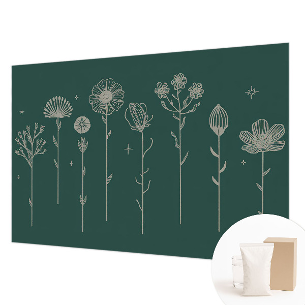 Papel de parede fotográfico flores delicadas