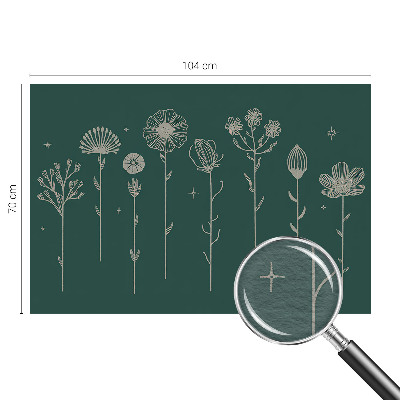 Papel de parede fotográfico flores delicadas