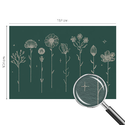 Papel de parede fotográfico flores delicadas