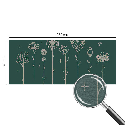 Papel de parede fotográfico flores delicadas