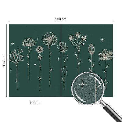 Papel de parede fotográfico flores delicadas