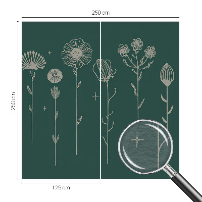 Papel de parede fotográfico flores delicadas