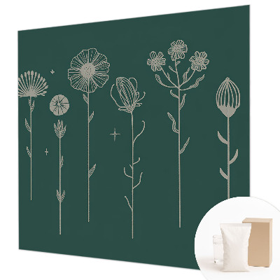 Papel de parede fotográfico flores delicadas