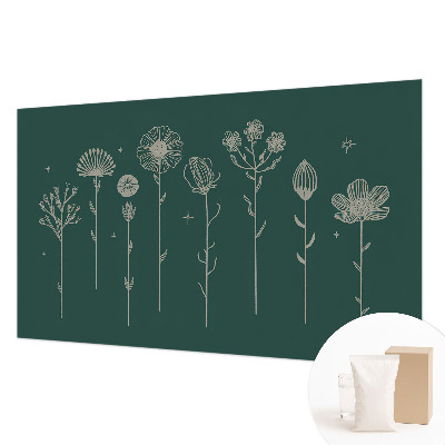 Papel de parede fotográfico flores delicadas