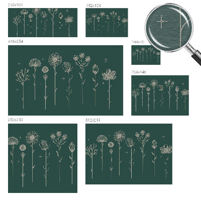 Papel de parede fotográfico flores delicadas