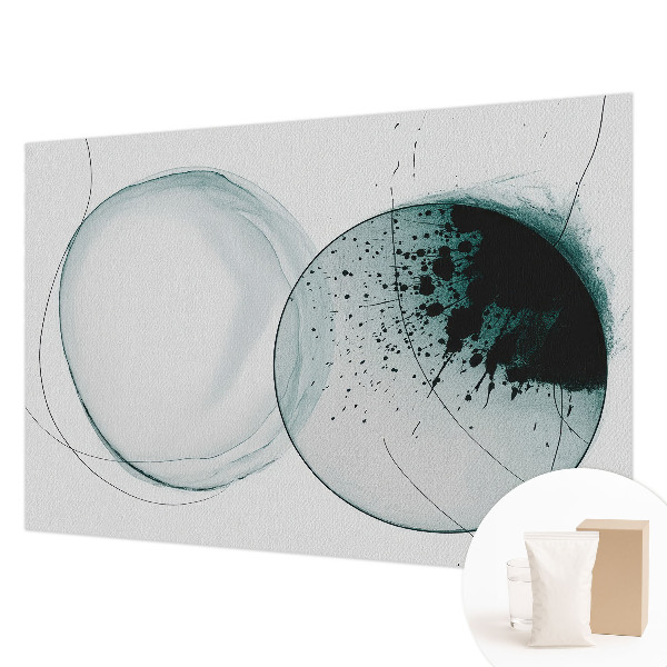 Papel de parede para quarto Círculos verdes