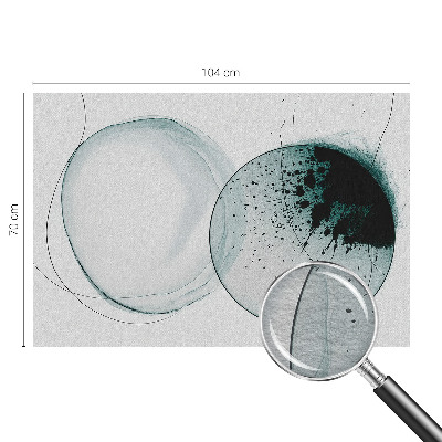 Papel de parede para quarto Círculos verdes