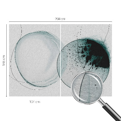 Papel de parede para quarto Círculos verdes