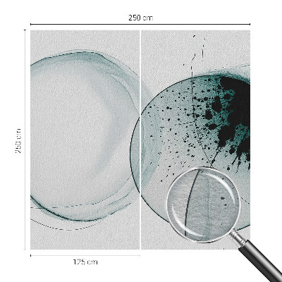 Papel de parede para quarto Círculos verdes