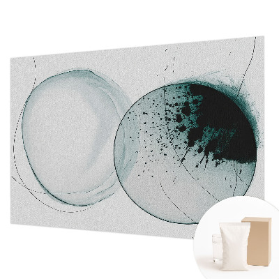 Papel de parede para quarto Círculos verdes