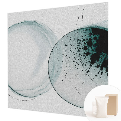 Papel de parede para quarto Círculos verdes