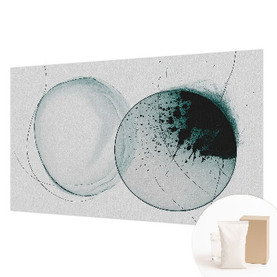 Papel de parede para quarto Círculos verdes