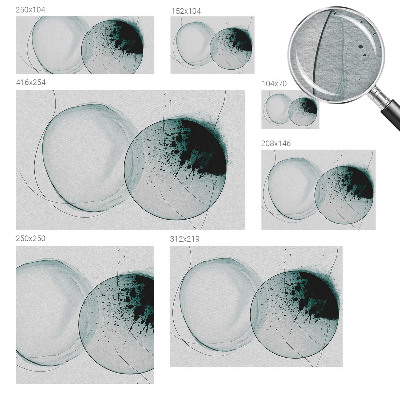 Papel de parede para quarto Círculos verdes