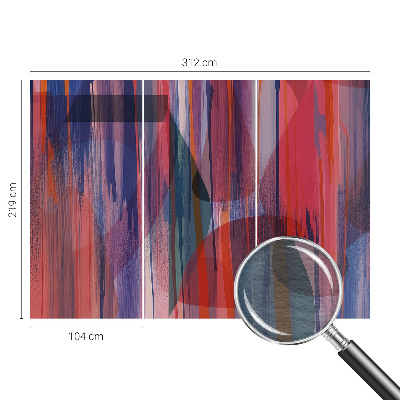 Papel de parede para sala Listras do arco-íris