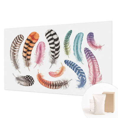Papel de parede Penas em tons pastel