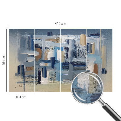 Mural de parede pincéis de abstração