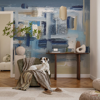 Mural de parede pincéis de abstração