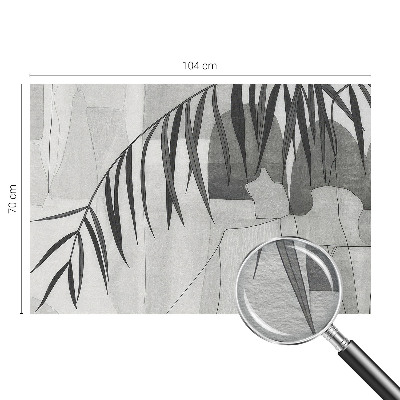 Mural de fotos na parede Palmeira abstrata