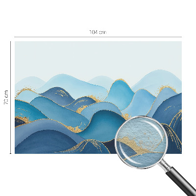 Mural de fotos na parede Paisagem ondulada