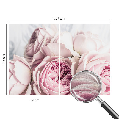Papel de parede para quarto Rosas cor-de-rosa