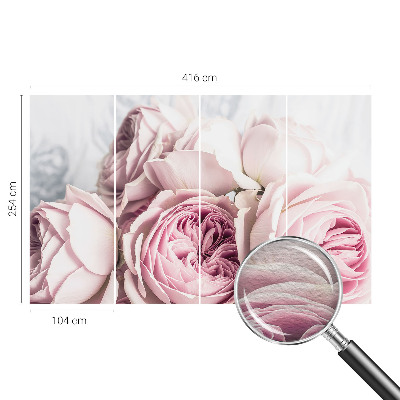 Papel de parede para quarto Rosas cor-de-rosa