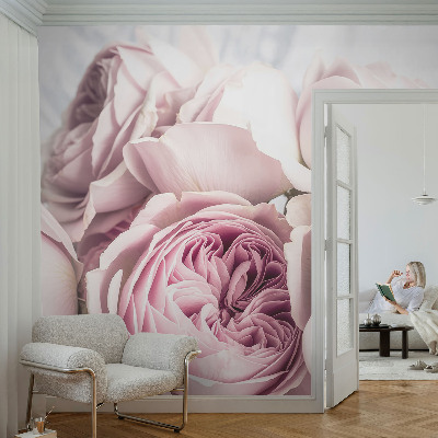 Papel de parede para quarto Rosas cor-de-rosa