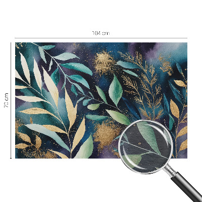 Papel de parede decorativo Folhas botânicas