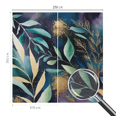 Papel de parede decorativo Folhas botânicas