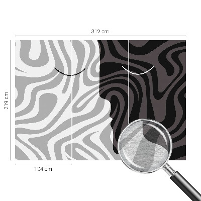 Papel de parede fotográfico Rostos abstratos