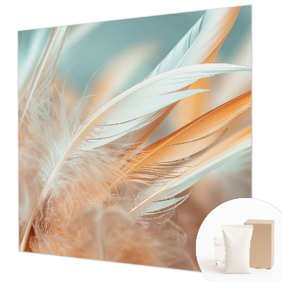 Papel de parede decorativo Penas delicadas