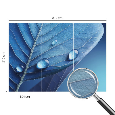 Papel de parede fotográfico Folha Azul