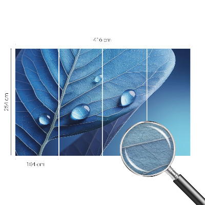 Papel de parede fotográfico Folha Azul