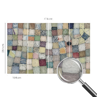 Papel de parede para quarto Mosaico colorido
