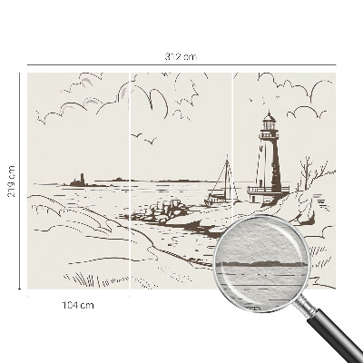 Papel de parede fotográfico Paisagem costeira
