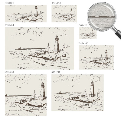 Papel de parede fotográfico Paisagem costeira
