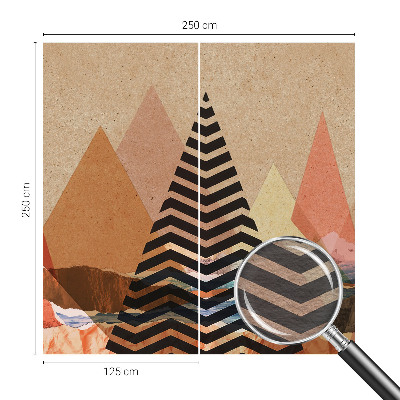 Papel de parede para sala Paisagem abstrata
