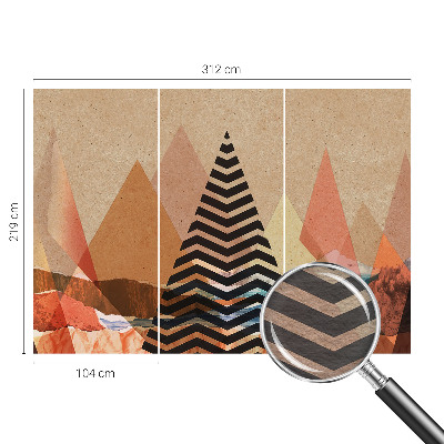 Papel de parede para sala Paisagem abstrata