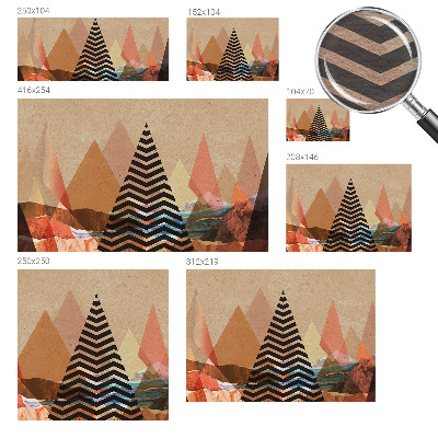 Papel de parede para sala Paisagem abstrata