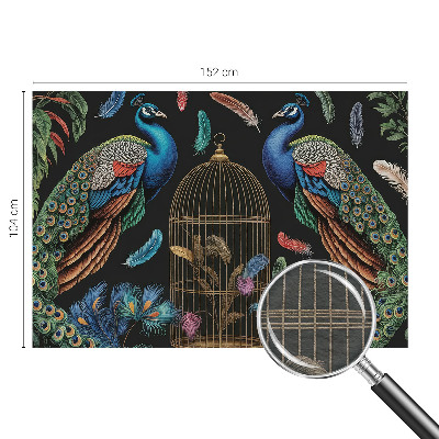 Papel de parede decorativo Pavões exóticos