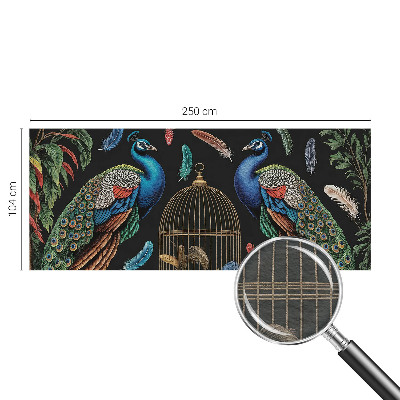 Papel de parede decorativo Pavões exóticos