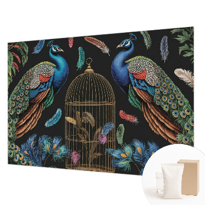 Papel de parede decorativo Pavões exóticos