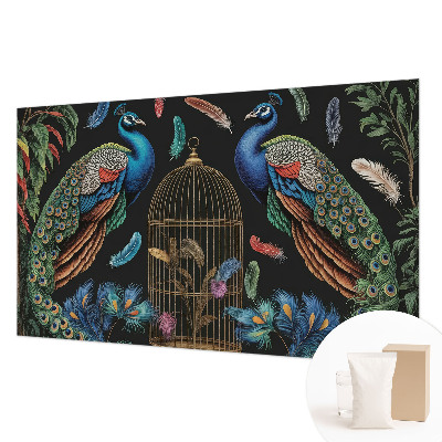 Papel de parede decorativo Pavões exóticos
