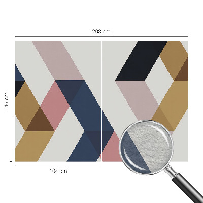 Papel de parede para quarto Losangos coloridos