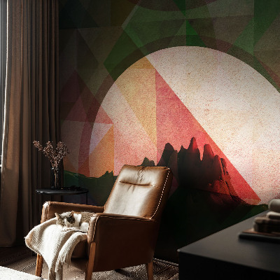 Mural de fotos na parede Colinas pitorescas