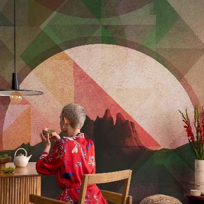 Mural de fotos na parede Colinas pitorescas