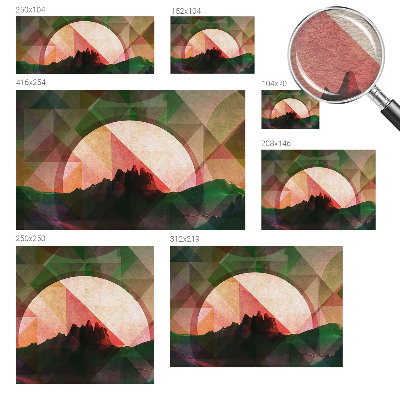 Mural de fotos na parede Colinas pitorescas