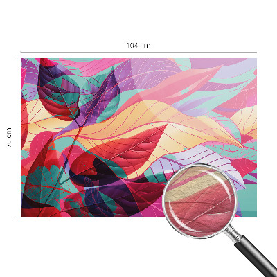 Papel de parede para sala Folhas abstratas