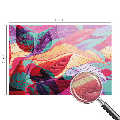 Papel de parede para sala Folhas abstratas