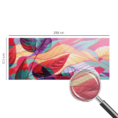 Papel de parede para sala Folhas abstratas